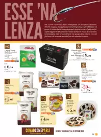 Volantino Conad Pagina 15: Miele Jalongo & Vignolini €4,99, Caffè in cialde Caffè Trombetta €6,45