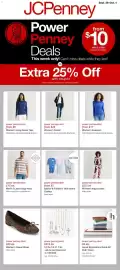 JC Penney weekly ad week 40 Page 1: Lab-Grown Diamond In 10K Gold €319,00, Home Expressions Quick-Dri Bath Towel €5,00