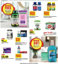 Meijer weekly ad week 40 Page 22: Colgate Toothpastes, Mouthwashes or Toothbrushes, Meijer Omeprazole or Esomeprazole €13,49