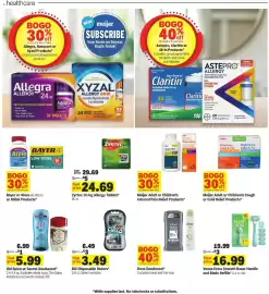 Meijer weekly ad week 40 Page 23: Bic Disposable Razors €3,49, Meijer Adult or Children's Internal Pain Relief Products