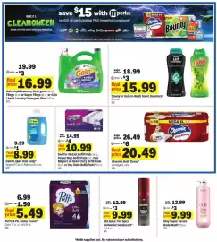 Meijer weekly ad week 40 Page 31: Downy or Gain In-Wash Scent Boosters €15,99, Swiffer WetJet Refill Pads €10,99