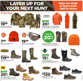 Mills Fleet Farm weekly ad week 40 Page 16: Fleet Farm Hunting Apparel for the Family €19,99, Fleet Farm Knit Beanies €7,99