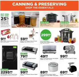 Mills Fleet Farm weekly ad week 40 Page 22: Nesco American Harvest 500W Dehydrator & Jerky Maker Value Pack €89,99