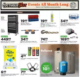 Mills Fleet Farm weekly ad week 40 Page 8: Warp's plastic sheeting €19,99, Gt-lite 8,000-lumen panel bulb €7,99