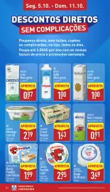 Folheto ALDI semana 41 Página 16: Mimosa manteiga com sal €2,19, Vaqueiro Creme Vegetal €1,43
