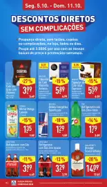 Folheto ALDI semana 41 Página 18: Ballantine's blended scotch whisky €14,09, Coca-cola refrigerante com gás zero açúcar €3,29