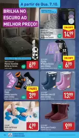 Folheto ALDI semana 41 Página 20: Galochas com led para criança lily & dan® €13,99, Areia de Brincar Toylineno €4,99