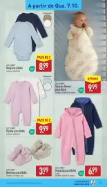 Folheto ALDI semana 41 Página 21: Macacão para Bebé €6,99, Body para Bebé €8,99