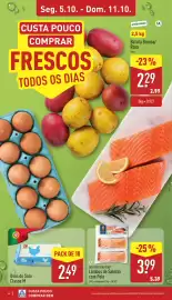 Folheto ALDI semana 41 Página 4: Seg. 5.10. - Dom. 11.10. CUSTA POUCO COMPRAR FRESCOS TODOS OS DIAS embalado 2,5 kg Batata