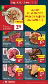 Folheto ALDI semana 41 Página 6: Entrecosto de Porco Preto €4,99, Preparado de Carne Picada Mista €7,49