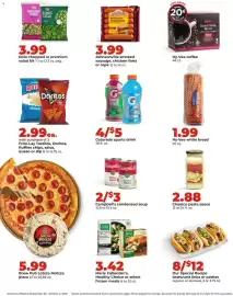 Hy-Vee weekly ad week 40 Page 2: ย SUNFLOWER CRUNCH ULTIMATE CAESAR Johnsonville BEDDAR! CHEDDAR FUEL SAVER EARN 20% OFF PER