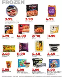 Hy-Vee weekly ad week 40 Page 27: Hy-Vee frozen soup €11,99, Red Baron Pizza €3,99