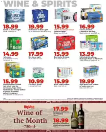 Hy-Vee weekly ad week 40 Page 34: Michelob Ultra, Zero, Bud Light Peels or Platinum €15,99, Bud Light Chelada €17,99