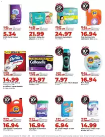 Hy-Vee weekly ad week 40 Page 8: Puffs Ultra Soft Pampers baby-dry 12 FUEL SAVER EARN 25¢ PER OFF GALLON Pampers swaddlers