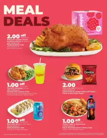 Hy-Vee weekly ad Page 4: Doritos nacho cheese chips €2,00, Poppi prebiotic soda