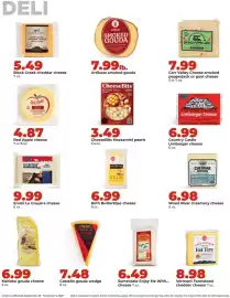 Hy-Vee weekly ad Page 6: Wood River Creamery cheese €6,98, Country Castle Limburger cheese €6,99