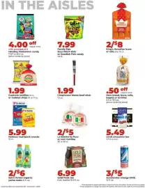 Hy-Vee weekly ad Page 7: Hershey Halloween candy, Chophouse Meats beef stick €1,99