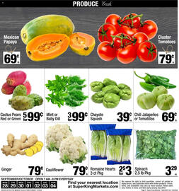 Super King Markets weekly ad week 40 Page 8: Cauliflower €0,79, Mint or Baby Dill €0,99