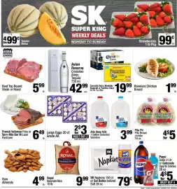 Super King Markets weekly ad week 40 Page 1: Sk napkins or sal bahia iodized salt €0,79