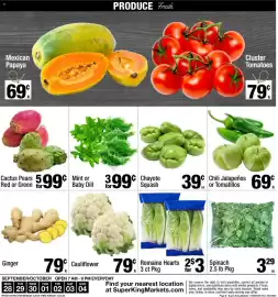 Super King Markets weekly ad week 40 Page 8: Cauliflower €0,79, Mint or Baby Dill €0,99