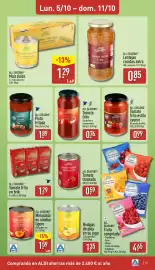 Folleto ALDI semana 41 Página 13: All Seasons rodajas de piña en su jugo €1,35, All Seasons lentejas cocidas extra €0,85