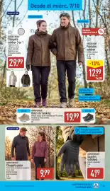 Folleto ALDI semana 41 Página 23: Adventuridge chaqueta polar €9,99, Adventuridge guantes softshell €4,99