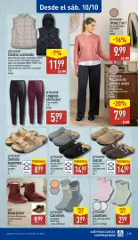 Folleto ALDI semana 41 Página 25: Up2fashion calcetines €3,99, UP2FASHION Chaleco acolchado €11,99