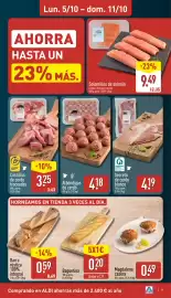 Folleto ALDI semana 41 Página 7: Solomillos de salmón €9,49, Albóndigas de cerdo €4,18