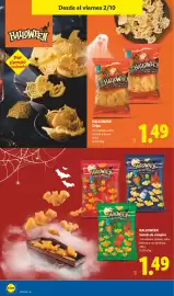 Catálogo Lidl | Halloween Página 10: Halloween snacks de vampiro €1,49, Halloween Chips €1,49