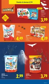 Catálogo Lidl | Halloween Página 13: Kinder Joy €4,29, Kinder Schokobons €4,49