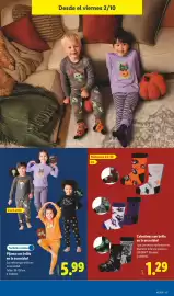 Catálogo Lidl | Halloween Página 19: Pijama con brillo en la oscuridad €5,99, Calzetines con brillo en la oscuridad €1,29