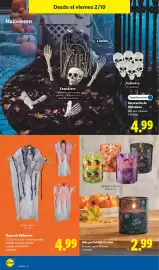 Catálogo Lidl | Halloween Página 20: Figura de Halloween €4,99, Vela perfumada en vaso €2,99