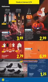 Catálogo Lidl | Halloween Página 22: Telaraña con LED €6,99, Velas con figuras de Halloween €2,79