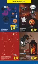 Catálogo Lidl | Halloween Página 23: Farol LED de Halloween €6,99, Decoración de fieltro €1,99
