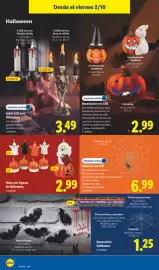 Catálogo Lidl | Halloween Página 24: Telaraña con LED €6,99, Velas con figuras de Halloween €2,79