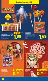Catálogo Lidl | Halloween Página 4: Halloween dentadura drácula €1,49, Halloween Caramelos de goma Scary Mix €0,99