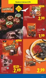 Catálogo Lidl | Halloween Página 9: Halloween brownies €1,99, Halloween churros negros €2,99