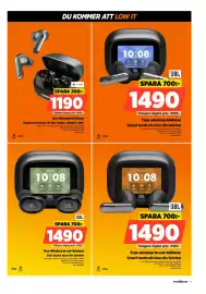 Power reklamblad vecka 40 Sida 11: Jbl true wireless in-ear-hörlurar €1.490,00, Jbl true wireless-hörlurar €1.490,00