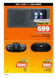Power reklamblad vecka 40 Sida 12: Philips bärbar radio €890,00, Philips spelare €1.890,00