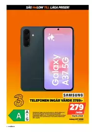 Power reklamblad vecka 40 Sida 16: Samsung Galaxy A37 5G €279,00