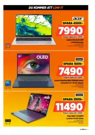Power reklamblad vecka 40 Sida 21: Lenovo IdeaPad Slim 3 Bärbar dator €7.490,00, Lenovo Yoga Slim 7 14AGP11 €11.490,00