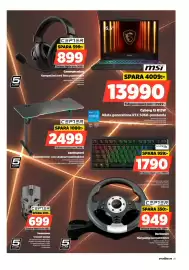Power reklamblad vecka 40 Sida 23: Msi cyborg 15 b13w €13.990,00, Cepter Gamingmus €699,00