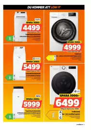 Power reklamblad vecka 40 Sida 29: Electrolux toppmatad tvättmaskin €5.499,00, AEG toppmatad tvättmaskin €5.999,00