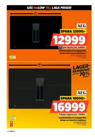 Power reklamblad vecka 40 Sida 44: Aeg induktionshäll med inbyggd fläkt bridge och sensefry-funktioner €16.999,00