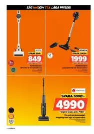 Power reklamblad vecka 40 Sida 52: Bosch skaftdammsugare €1.999,00, Point skaftdammsugare €849,00