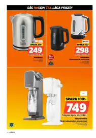 Power reklamblad vecka 40 Sida 54: Sodastream Kolsyremaskin €749,00, Point vattenkokare €298,00