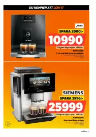 Power reklamblad vecka 40 Sida 55: Siemens kaffemaskin smart dual bean-system €25.999,00, Jura kaffemaskin €10.990,00