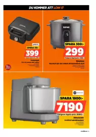 Power reklamblad vecka 40 Sida 59: Ooni kocksmaskin kraftfull spiralblandare €7.190,00, Senz riskokare €299,00