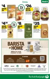 Woolworths catalogue week 40 Page 34: Campos Coffee Capsules €8,00, Moccona Liquid Espresso Coffee €4,30