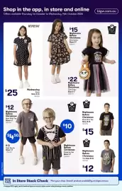 Woolworths catalogue week 40 Page 46: Wednesday Dress €25,00, Nightmare Before Christmas Back Print Tee €15,00